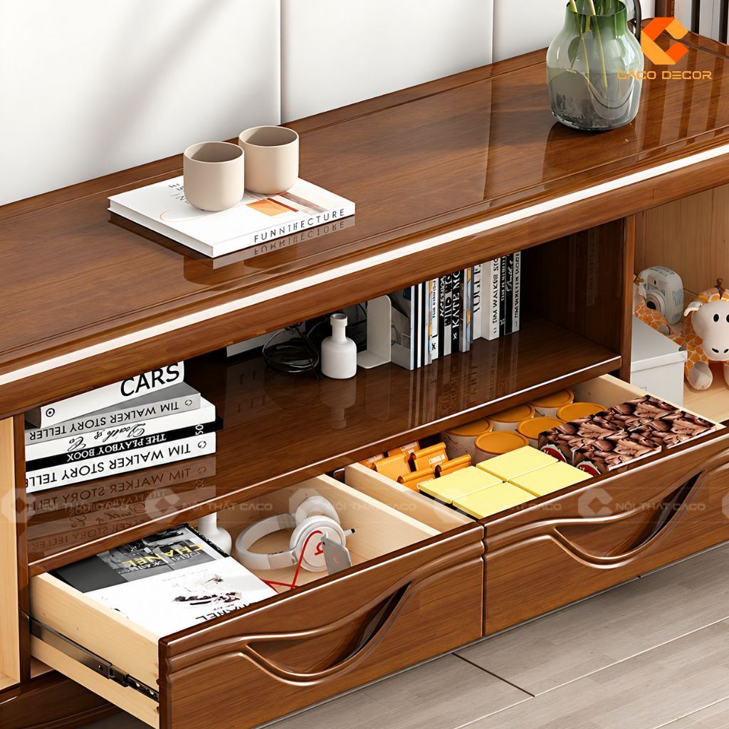 Kệ Tivi Gỗ Tự Nhiên KTV078 Sang Trọng, Tiện Dụng Hiện Đại 4