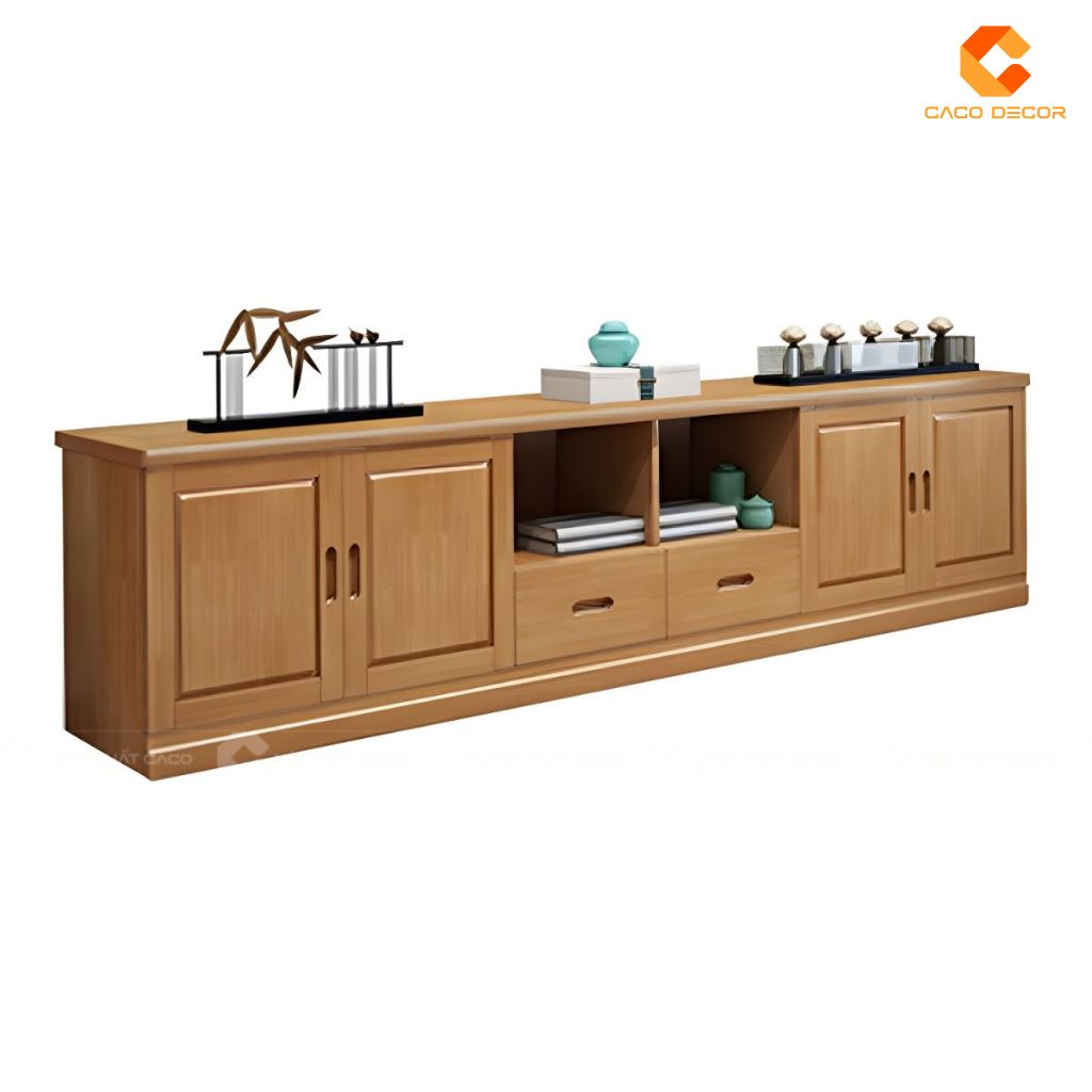 Kệ Tivi Gỗ Tự Nhiên KTV081 Sang Trọng Cho Phòng Khách 7