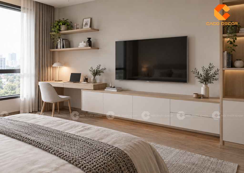 25 Mẫu Kệ Tivi Phòng Ngủ Đẹp Hiện Đại, Giá Trực Tiếp Xưởng 21