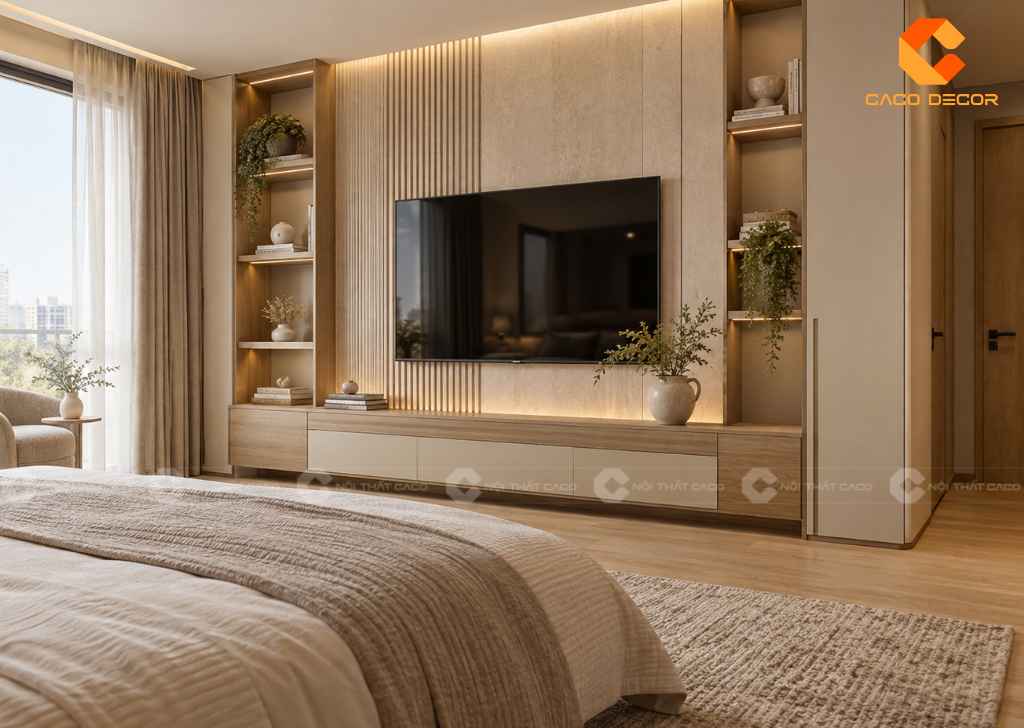 25 Mẫu Kệ Tivi Phòng Ngủ Đẹp Hiện Đại, Giá Trực Tiếp Xưởng 18