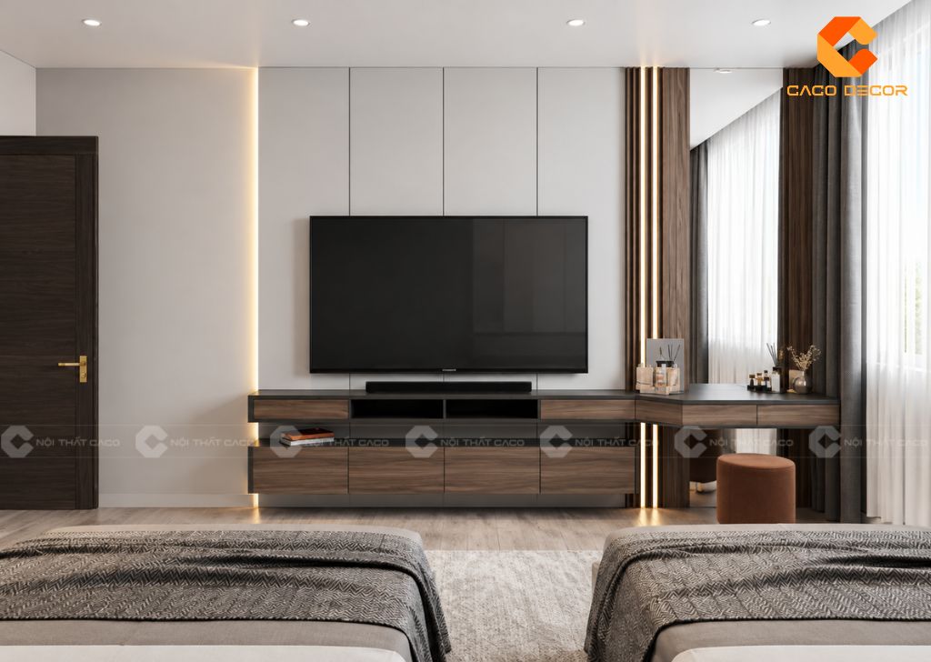 25 Mẫu Kệ Tivi Phòng Ngủ Đẹp Hiện Đại, Giá Trực Tiếp Xưởng 4