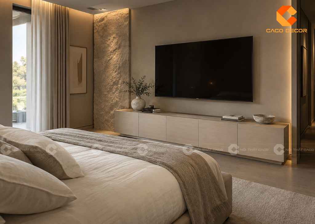 25 Mẫu Kệ Tivi Phòng Ngủ Đẹp Hiện Đại, Giá Trực Tiếp Xưởng 14
