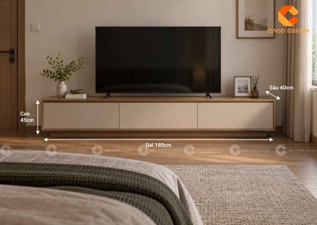25 Mẫu Kệ Tivi Phòng Ngủ Đẹp Hiện Đại, Giá Trực Tiếp Xưởng 8