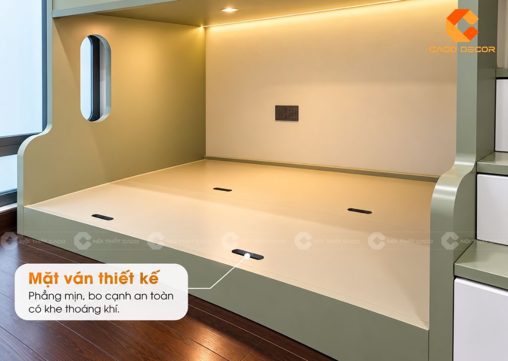 Giường Tầng Gỗ Công Nghiệp GT076 Cho Phòng Bé Hiện Đại 7