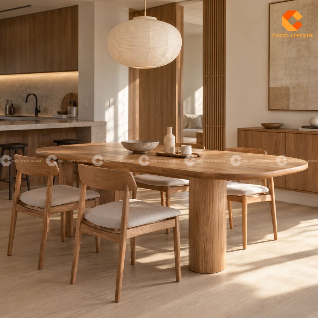 Mẫu Bàn Ăn Gỗ Đẹp: Gợi Ý Cho Chung Cư, Nhà Phố, Biệt Thự 24