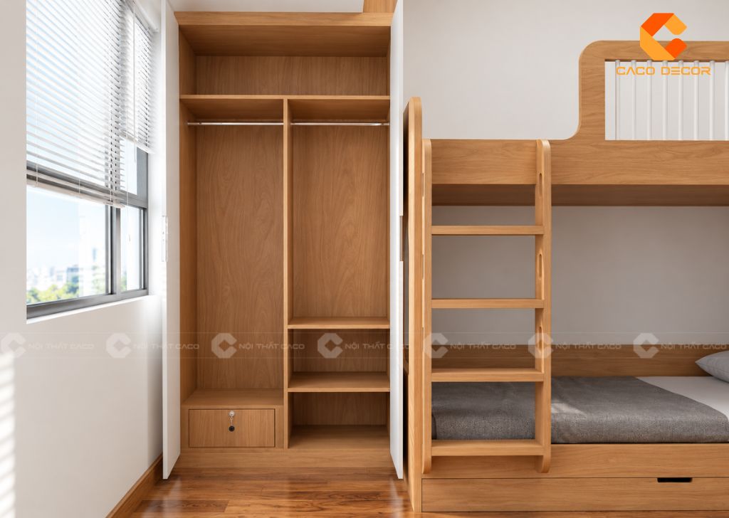 Phòng Ngủ Trẻ Em PNTE100 Thiết Kế Đồng Bộ Tiện Nghi 5