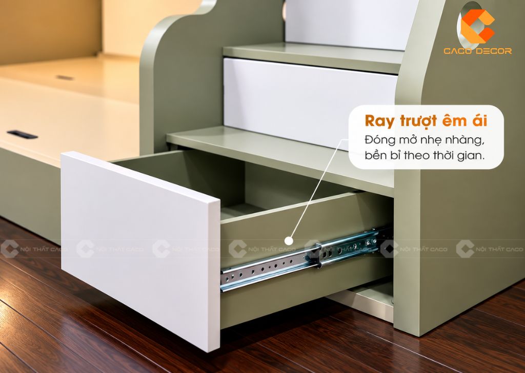 Giường Tầng Gỗ Công Nghiệp GT076 Cho Phòng Bé Hiện Đại 6