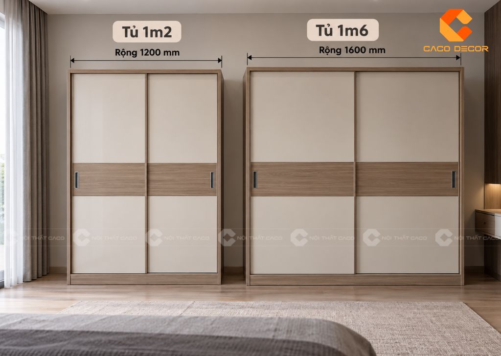 Tủ Quần Áo Cửa Lùa 1m6: 23+ Mẫu Đẹp, Sang Trọng, Bán Chạy 14