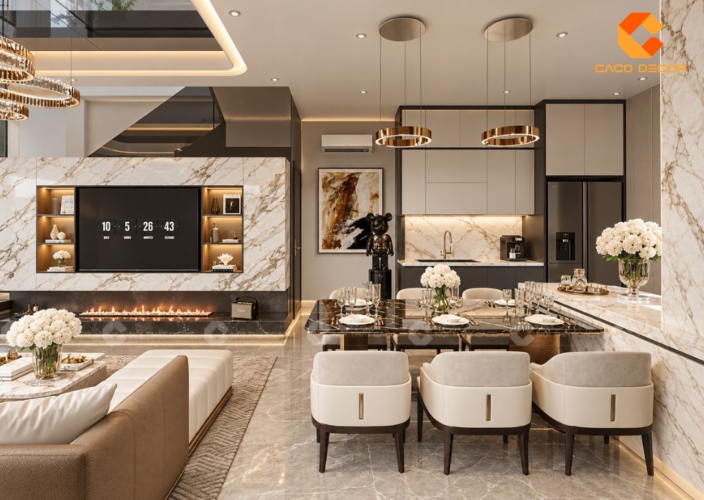 Thiết Kế Nội Thất Biệt Thự 120m2 Cho Anh Hoàng Anh 11