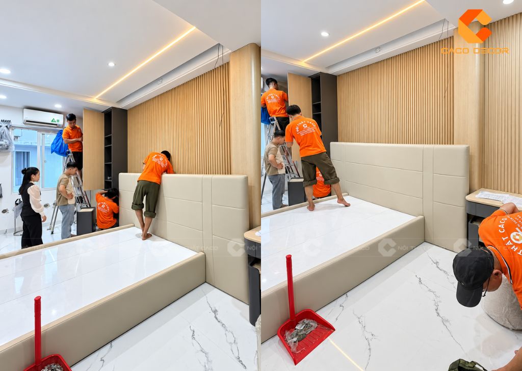Thợ CaCo tỉ mỉ chỉn chu trong từng chi tiết lắp đặt
