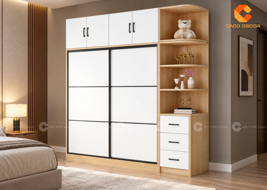 20 Mẫu Tủ Quần Áo 2 Cánh 1m2 Nhỏ Gọn, Bảo Hành 2 Năm 1