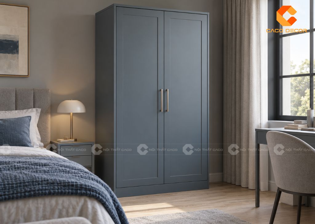 20 Mẫu Tủ Quần Áo 2 Cánh 1m2 Nhỏ Gọn, Bảo Hành 2 Năm 12
