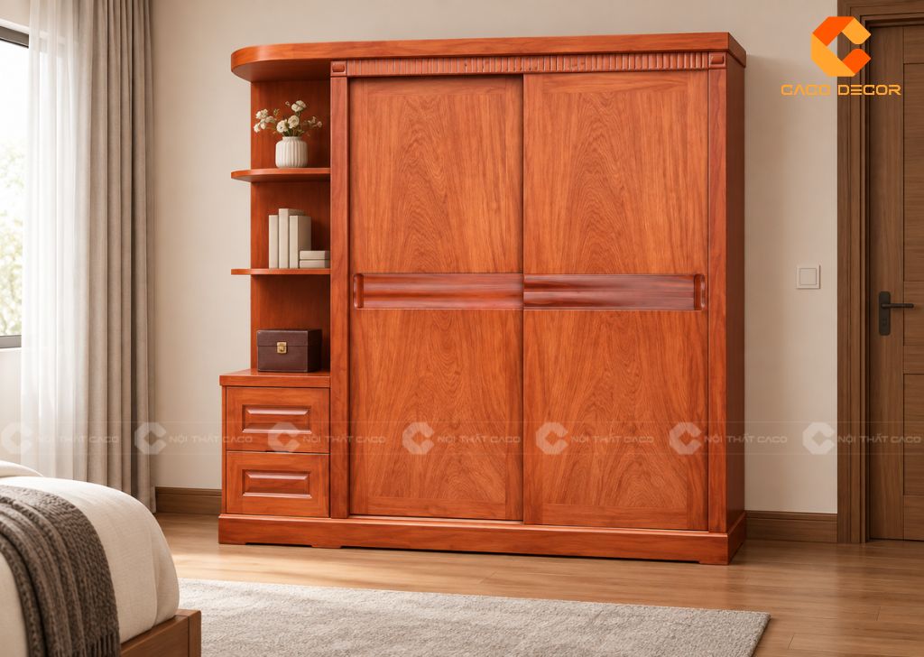 Tủ Quần Áo Cửa Lùa 1m6: 23+ Mẫu Đẹp, Sang Trọng, Bán Chạy 10