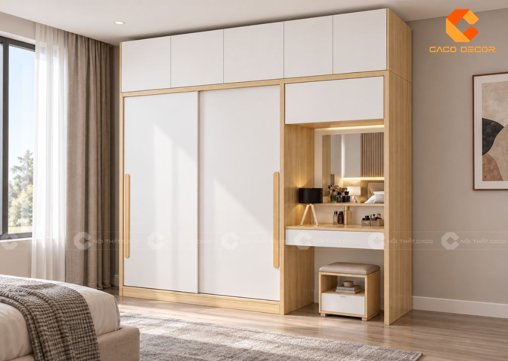 Tủ Quần Áo Cửa Lùa 1m6: 23+ Mẫu Đẹp, Sang Trọng, Bán Chạy 13