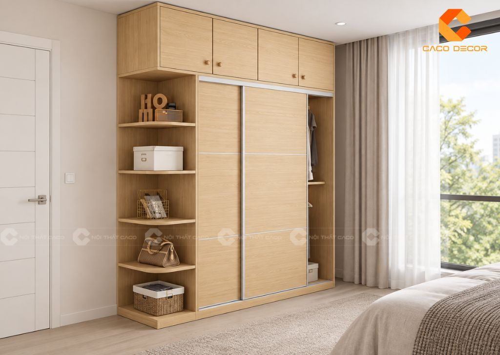 Tủ Quần Áo Cửa Lùa 1m6: 23+ Mẫu Đẹp, Sang Trọng, Bán Chạy 16