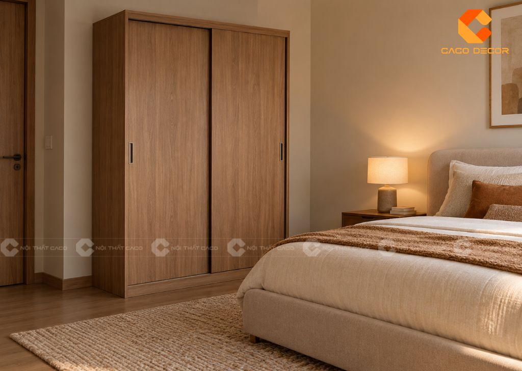 20 Mẫu Tủ Quần Áo 2 Cánh 1m2 Nhỏ Gọn, Bảo Hành 2 Năm 6