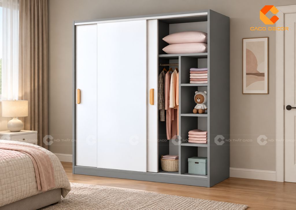 20 Mẫu Tủ Quần Áo 2 Cánh 1m2 Nhỏ Gọn, Bảo Hành 2 Năm 10
