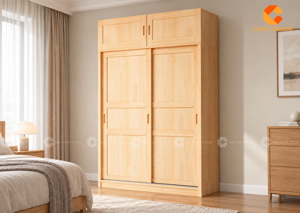 20 Mẫu Tủ Quần Áo 2 Cánh 1m2 Nhỏ Gọn, Bảo Hành 2 Năm 16