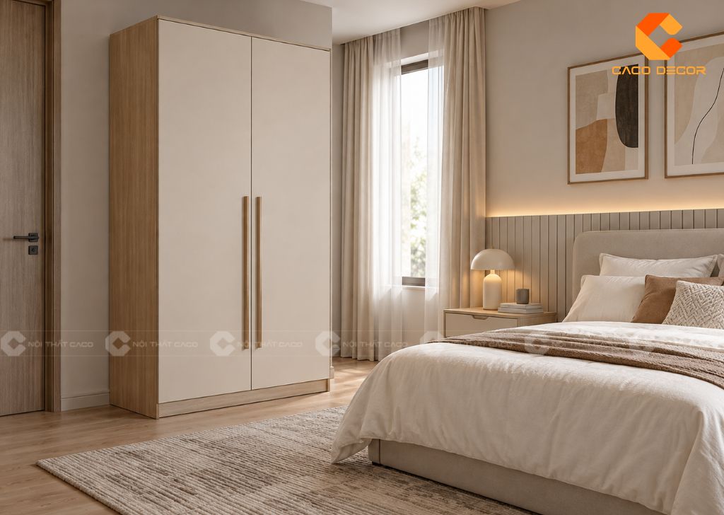 20 Mẫu Tủ Quần Áo 2 Cánh 1m2 Nhỏ Gọn, Bảo Hành 2 Năm 14