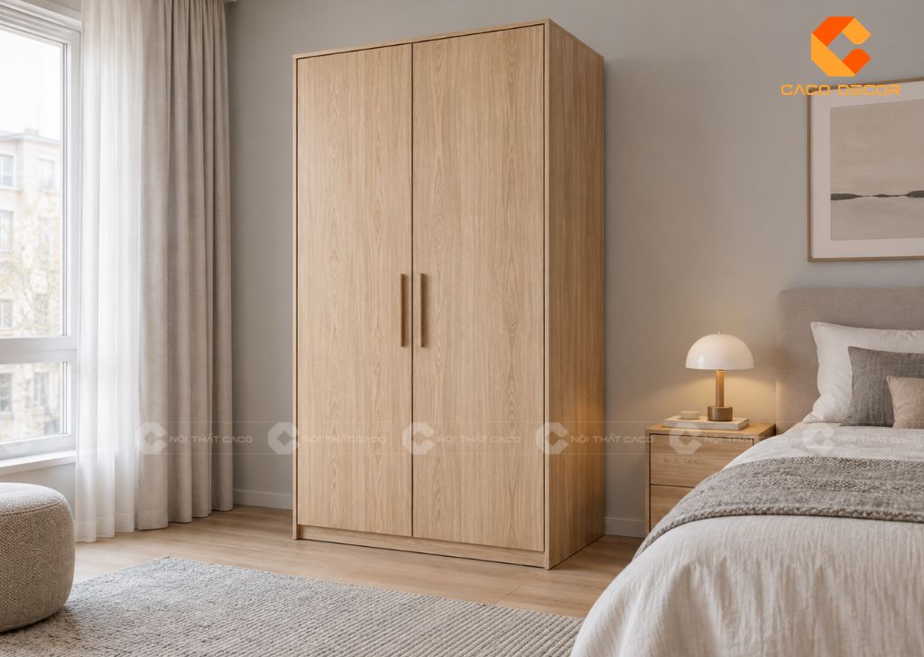 20 Mẫu Tủ Quần Áo 2 Cánh 1m2 Nhỏ Gọn, Bảo Hành 2 Năm 17