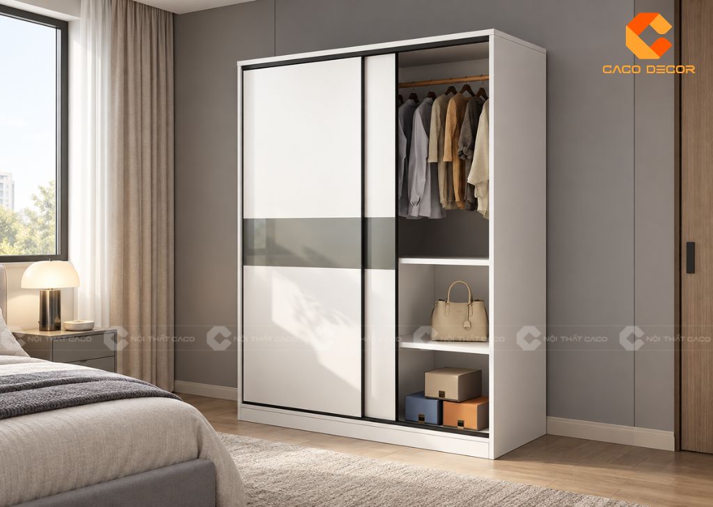 20 Mẫu Tủ Quần Áo 2 Cánh 1m2 Nhỏ Gọn, Bảo Hành 2 Năm 23