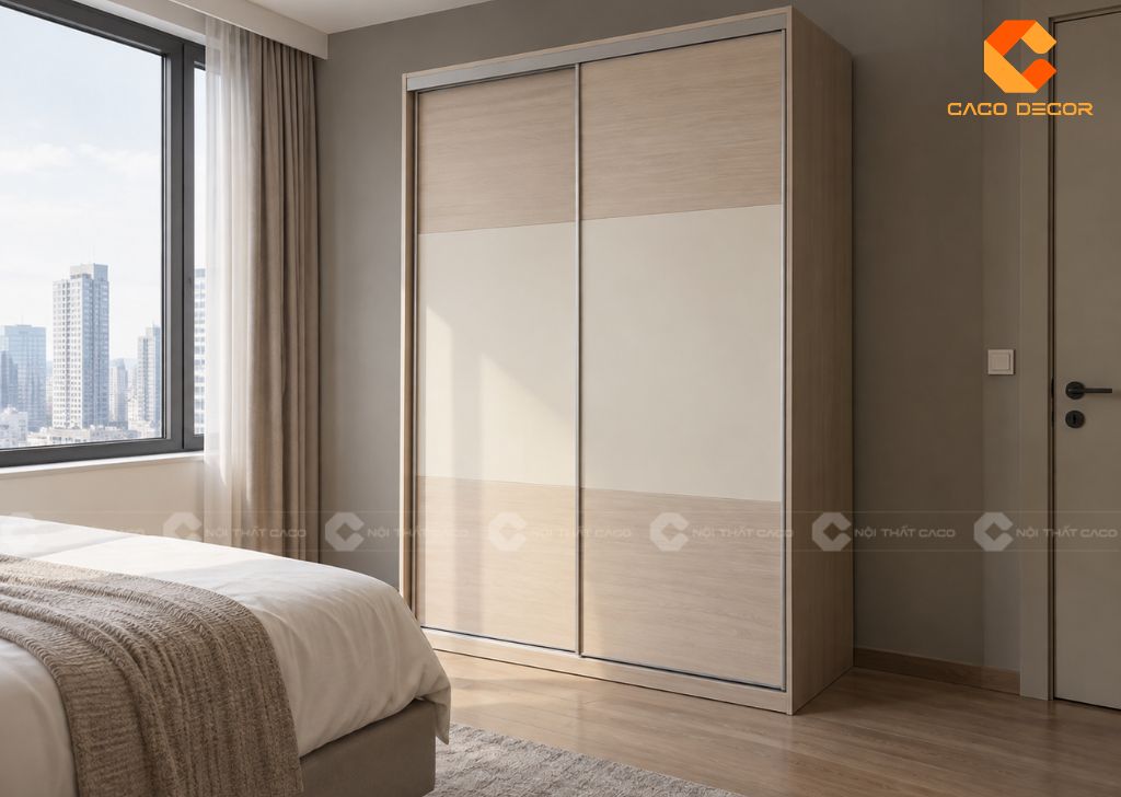 20 Mẫu Tủ Quần Áo 2 Cánh 1m2 Nhỏ Gọn, Bảo Hành 2 Năm 20