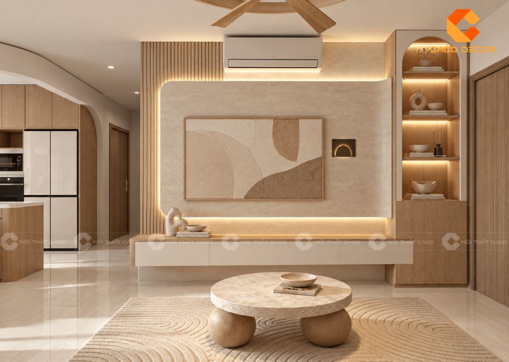Thiết Kế Nội Thất Chung Cư 2 Phòng Ngủ Chị Tina Thảo 12