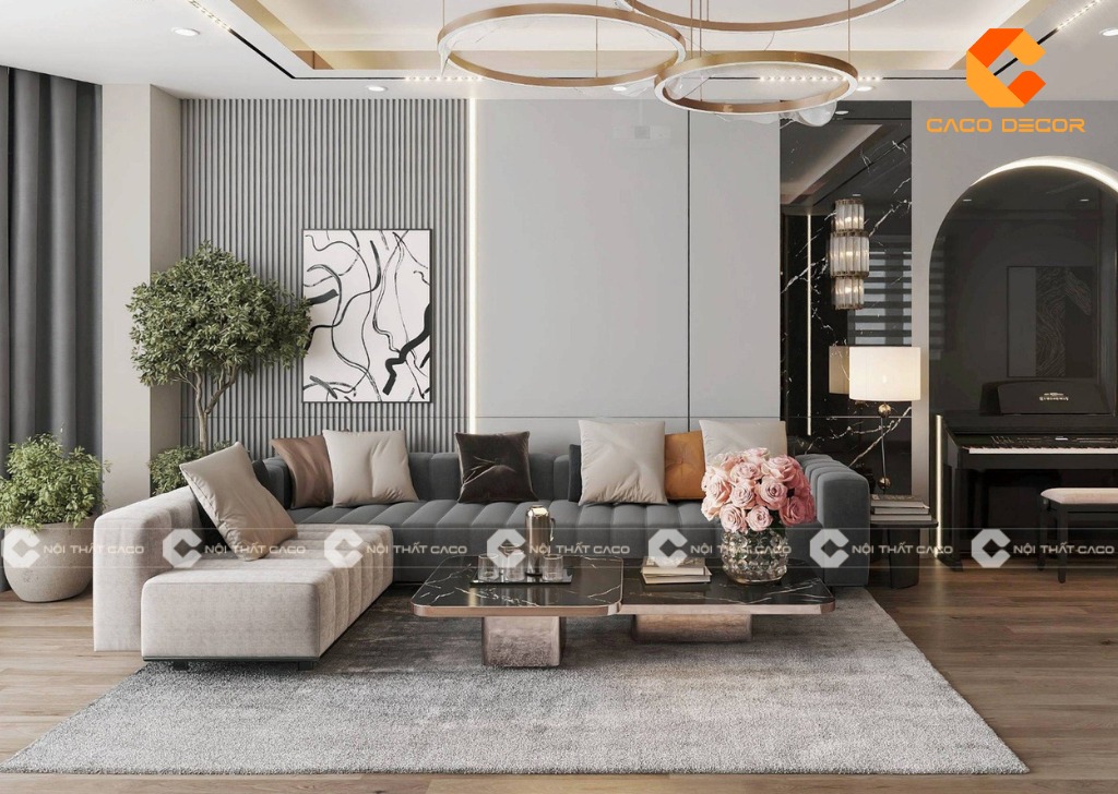 BST bàn ghế sofa hiện đại tại xưởng sản xuất CaCo mã SP13