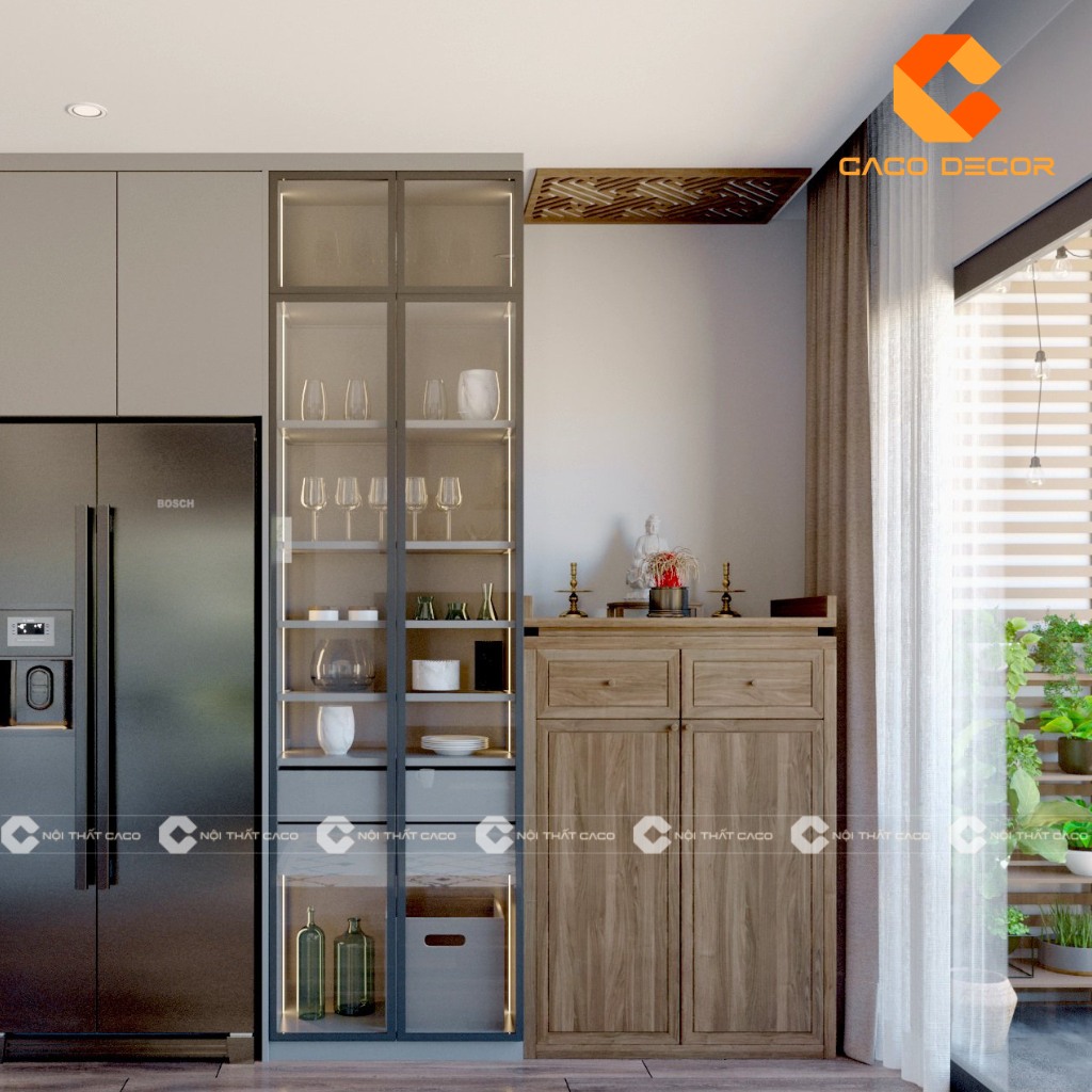 BST bàn thờ nhà chung cư tại cửa hàng CaCo mã SP08