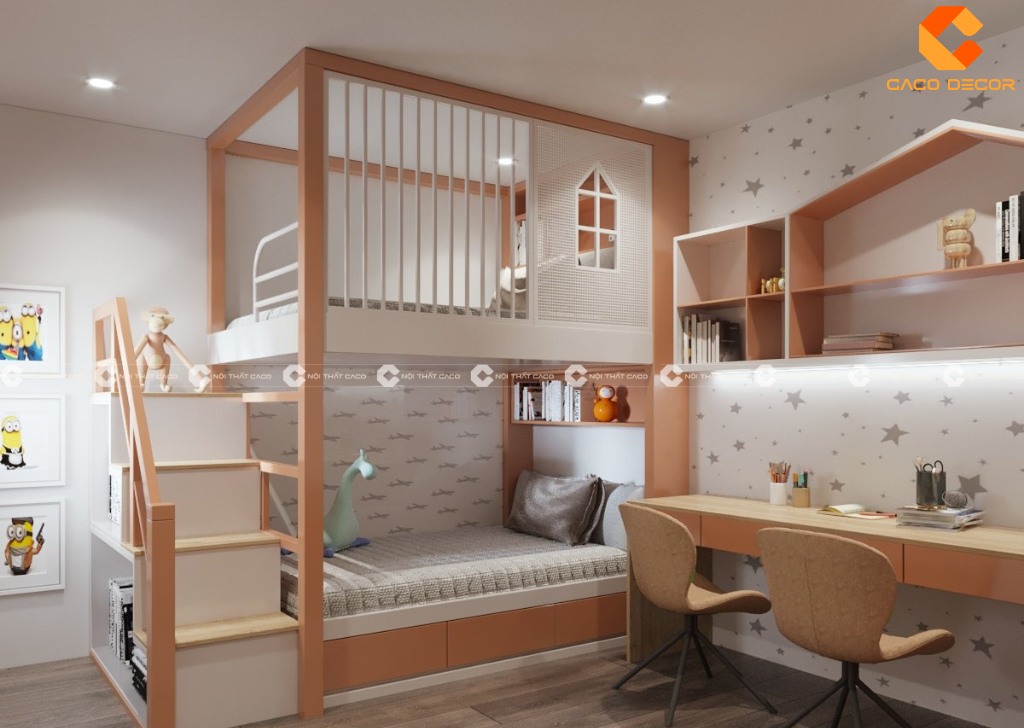 Giường tầng đa dạng mẫu mã, kiểu dáng và kích thước