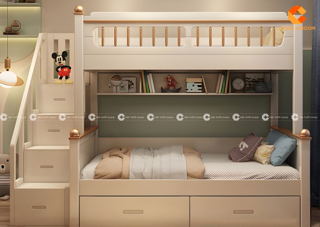 Giường tầng gỗ tự nhiên