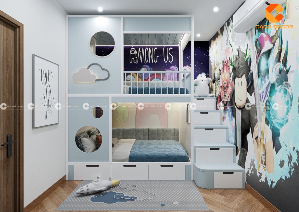 Giường tầng bằng nhựa cao cấp