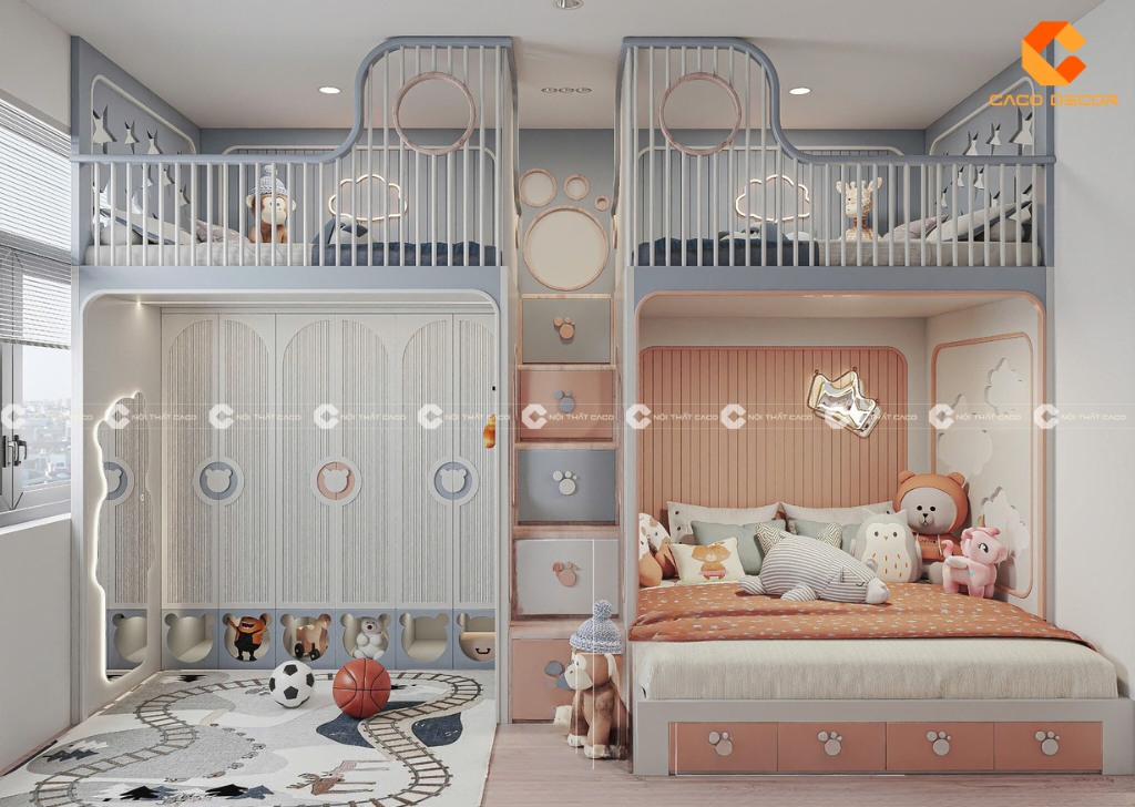 Giường tầng bằng sắt không gỉ