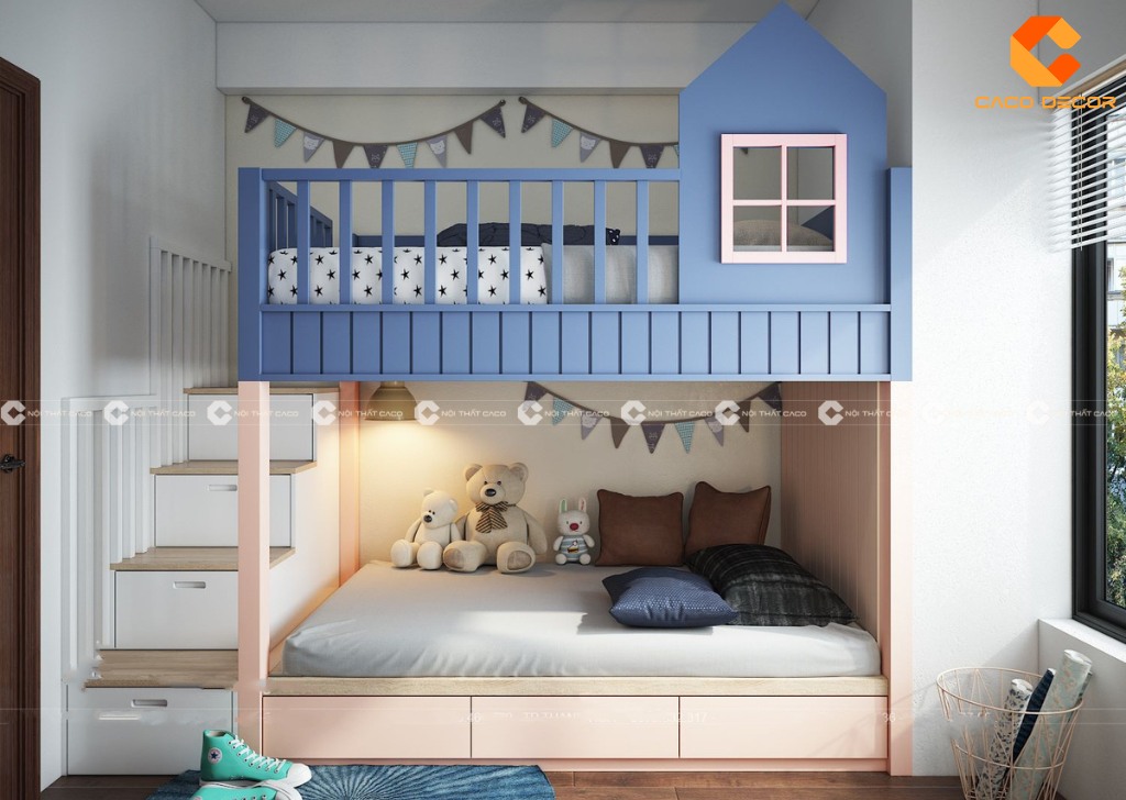 Giường tầng giúp tối ưu không gian trong phòng ngủ