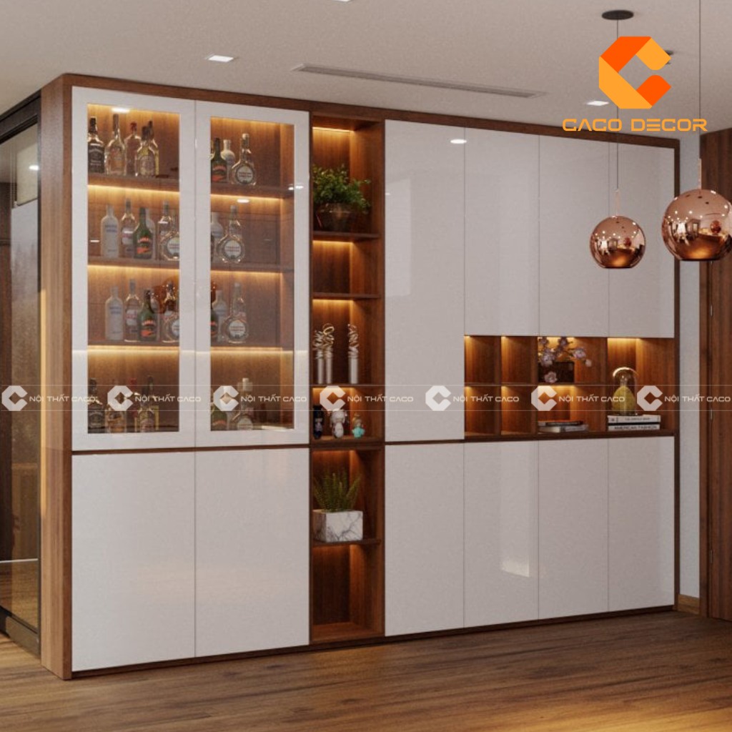 Mã SP15 trong BST mẫu tủ rượu phòng khách đẹp tại Nội Thất CaCo