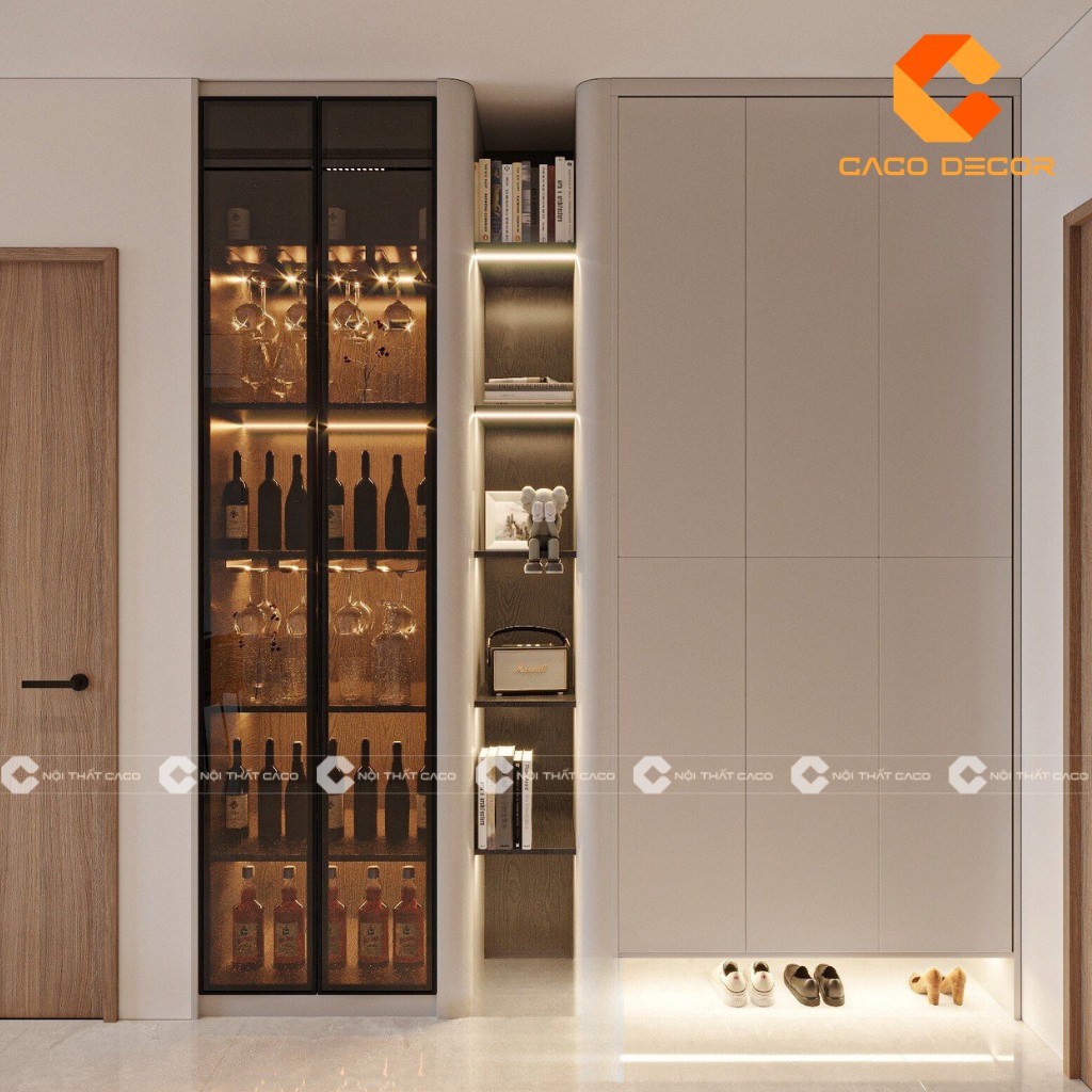Mã SP07 trong BST mẫu tủ rượu phòng khách đẹp tại Nội Thất CaCo