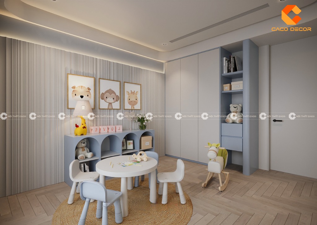 Tủ đựng đồ chơi giúp tối ưu hóa không gian phòng ngủ trẻ em