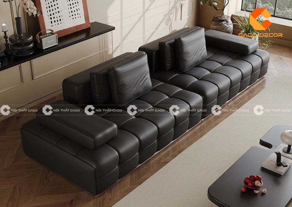 Mẫu ghế sofa da chữ I đẹp - siêu phẩm hot nhất 2024 8