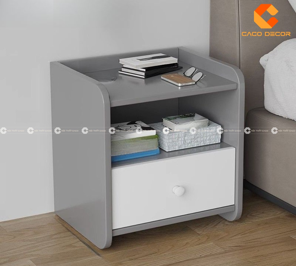 Tủ đầu giường gỗ công nghiệp thiết kế tối giản