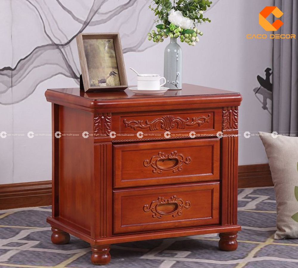 Mẫu sản phẩm 06 trong loại tủ đầu giường gỗ tự nhiên