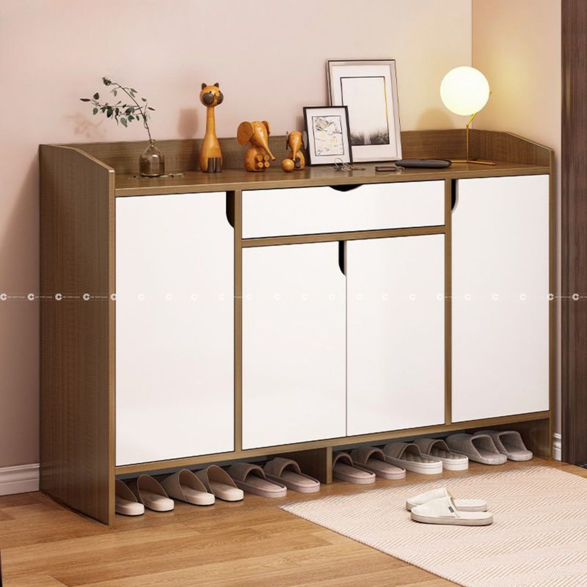 Tủ giày dép gỗ MDF bền bỉ