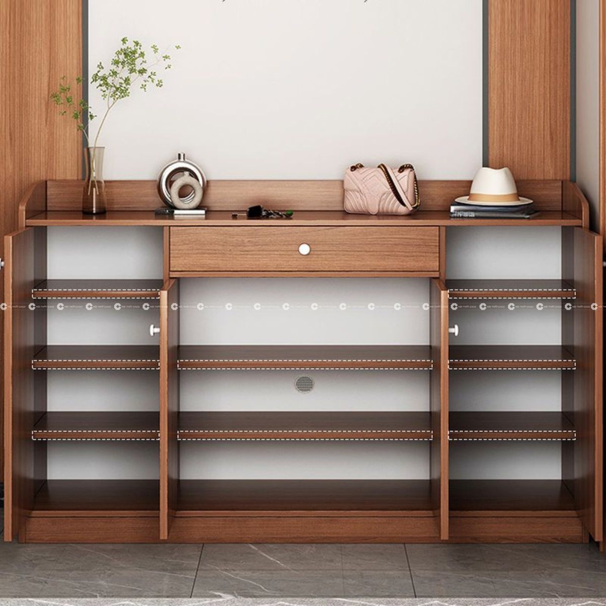 Tủ giày gỗ MDF tiện dụng