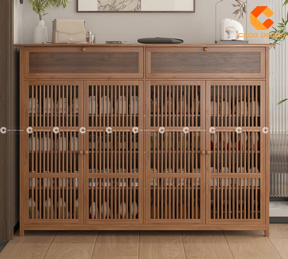 Tủ giày dép gỗ tự nhiên cao cấp