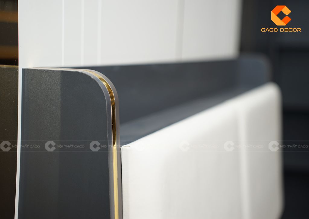 Từng chi tiết của giường được bo cong tinh tế