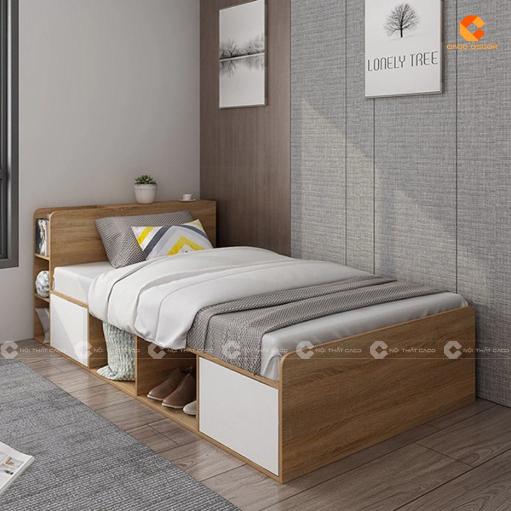 Giường ngủ MDF - Mẫu giường đẹp, hiện đại và bền bỉ 2025 9