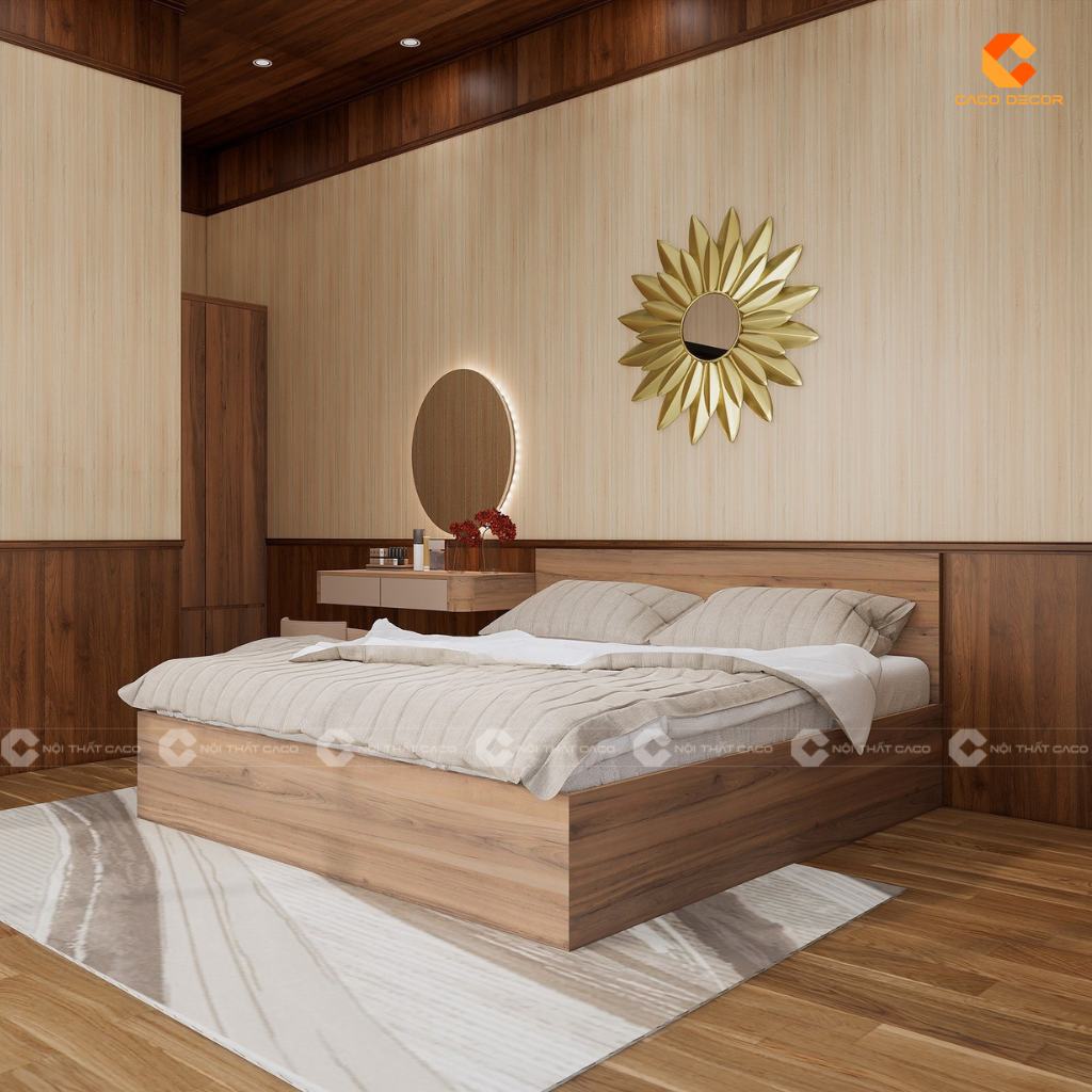 Giường ngủ MDF - Mẫu giường đẹp, hiện đại và bền bỉ 2025 10