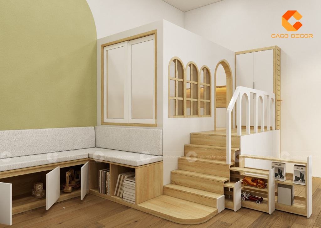 Giường Tầng GT061 - Thiết Kế Đa Năng, Tiện Nghi Cho Bé Yêu 2