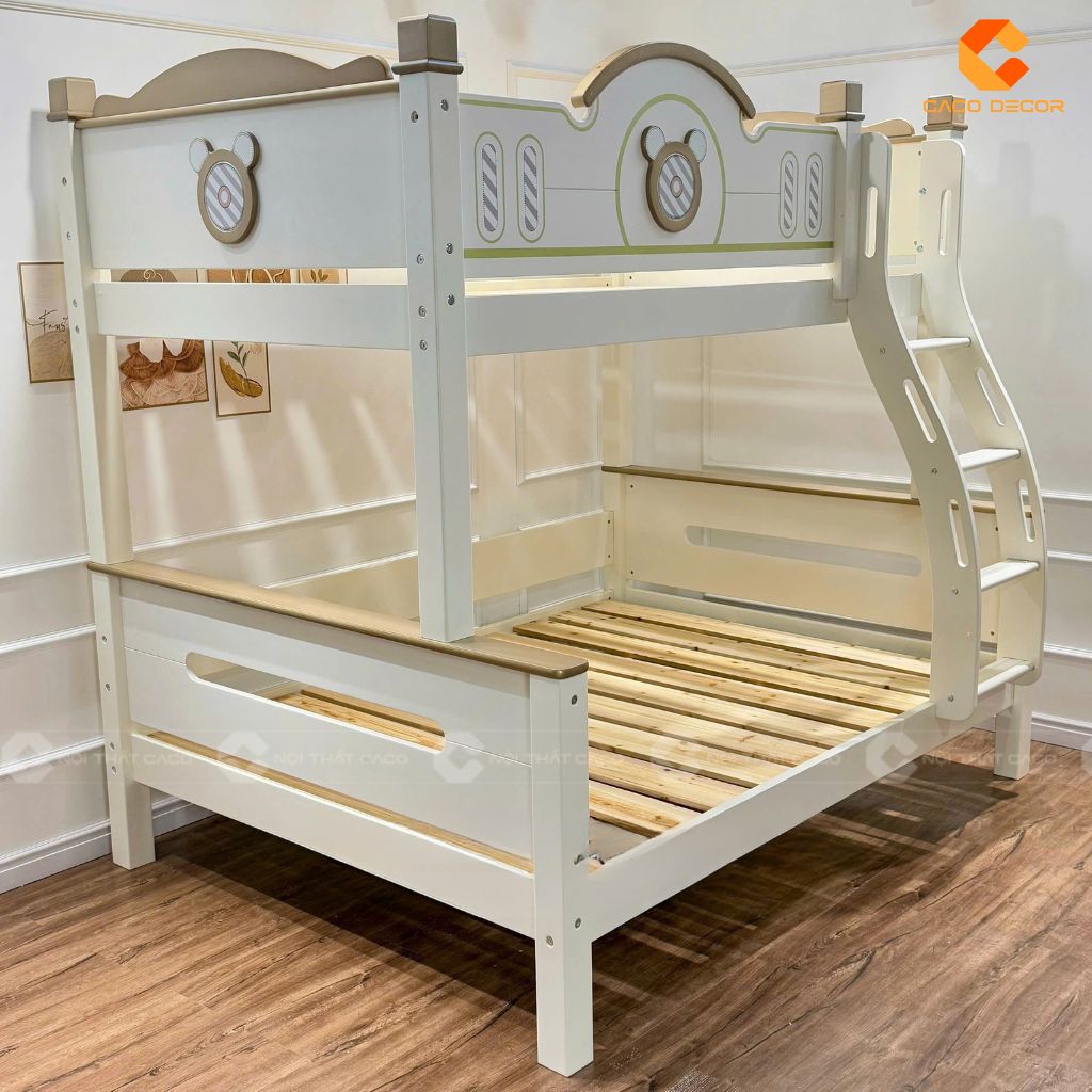 Giường tầng GT065 thiết kế 2 tầng hiện đại
