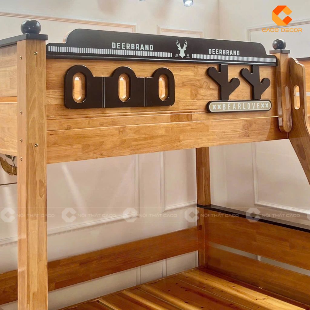 Giường Tầng GT066 Gỗ Tự Nhiên Bền Đẹp 4
