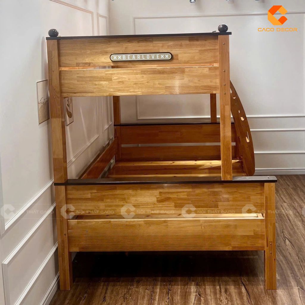 Giường Tầng GT066 Gỗ Tự Nhiên Bền Đẹp 3